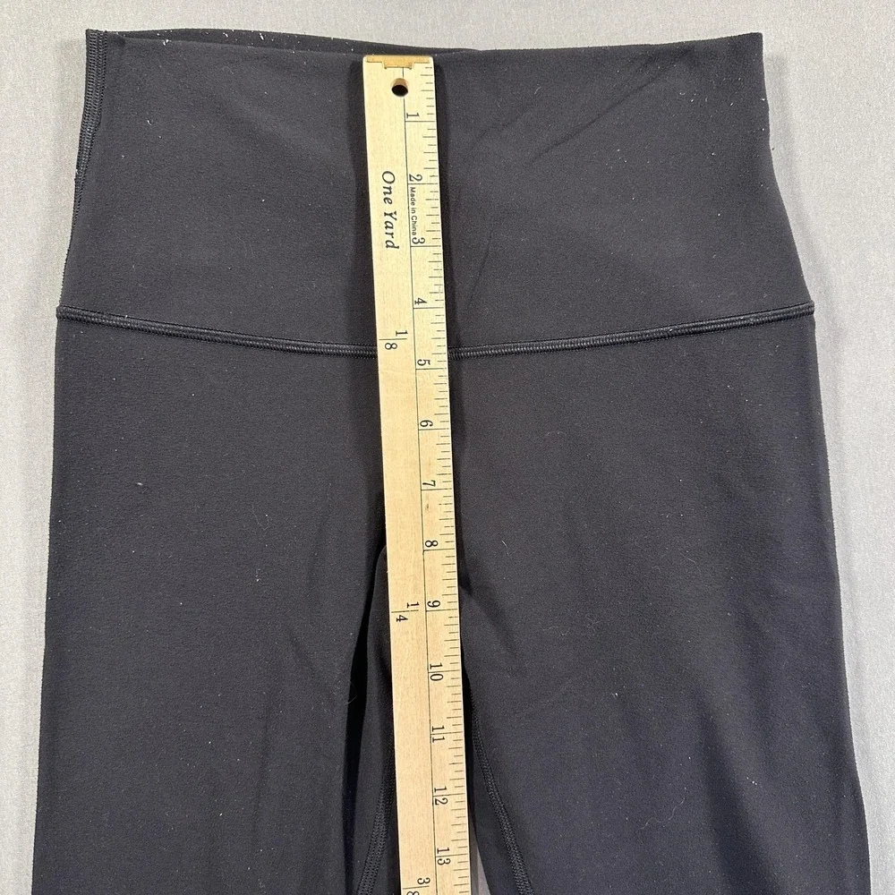 Lululemon Leggings Womens 4 Black High Rise Ankle Yoga Athletic Stretch Gym